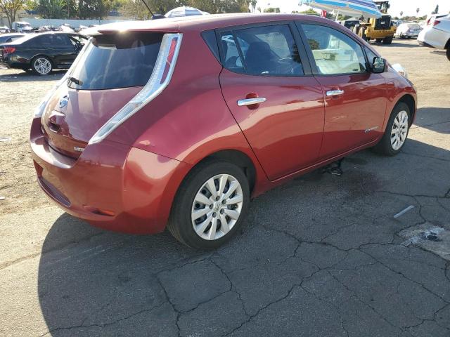 NISSAN LEAF S 2014 red  electric 1N4AZ0CP7EC331768 photo #4