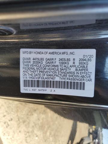 2020 HONDA ACCORD SPO - 1HGCV2F33LA007407