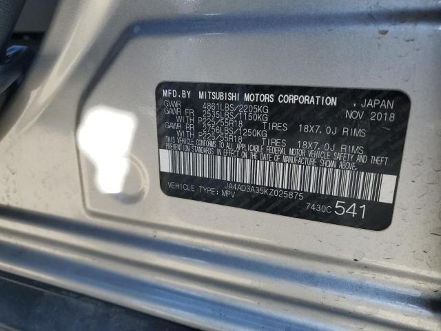 2019 MITSUBISHI OUTLANDER - JA4AD3A35KZ025875