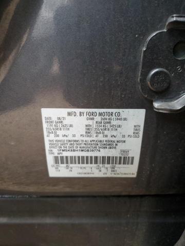 2021 FORD EXPLORER - 1FMSK8BH1MGB39776
