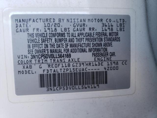 2020 NISSAN KICKS SR 3N1CP5DV0LL564169