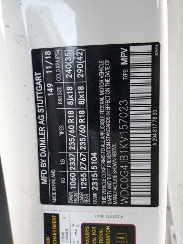 2019 MERCEDES-BENZ GLC 300 - WDC0G4JB1KV157023