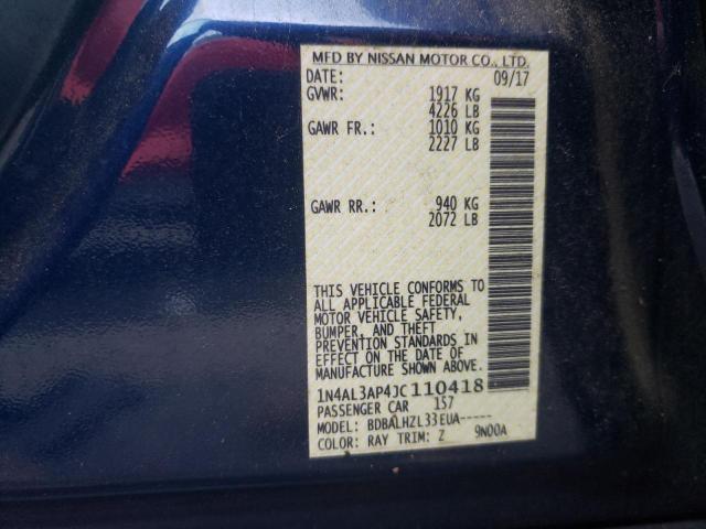 2018 NISSAN ALTIMA 2.5 - 1N4AL3AP4JC110418