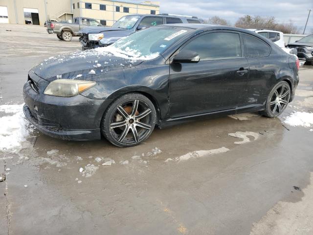 TOYOTA SCION TC 2007 black  gas JTKDE167670165762 photo #1