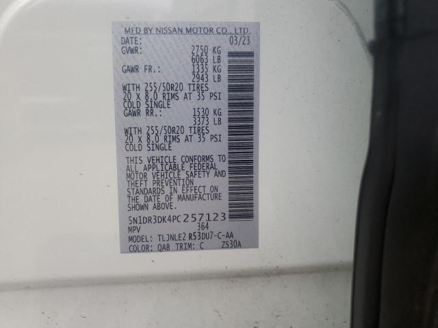 2023 NISSAN PATHFINDER - 5N1DR3DK4PC257123