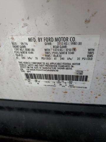 2017 FORD EXPLORER X - 1FM5K7DH7HGA99939
