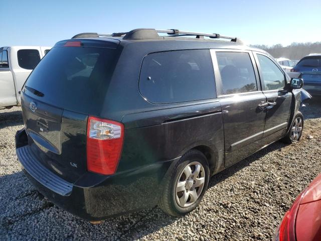 KIA SEDONA EX 2008 black extended gas KNDMB233486211384 photo #4