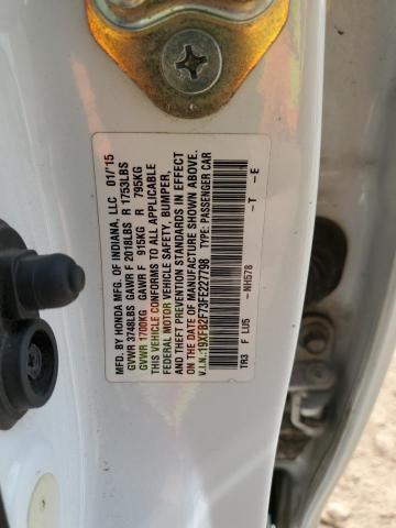 2015 HONDA CIVIC SE 19XFB2F73FE227798