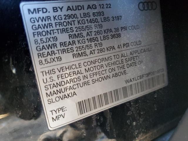 2023 AUDI Q7 PREMIUM - WA1LCBF73PD010023