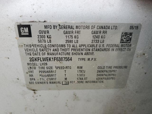 2015 GMC TERRAIN SL - 2GKFLWEK1F6387564