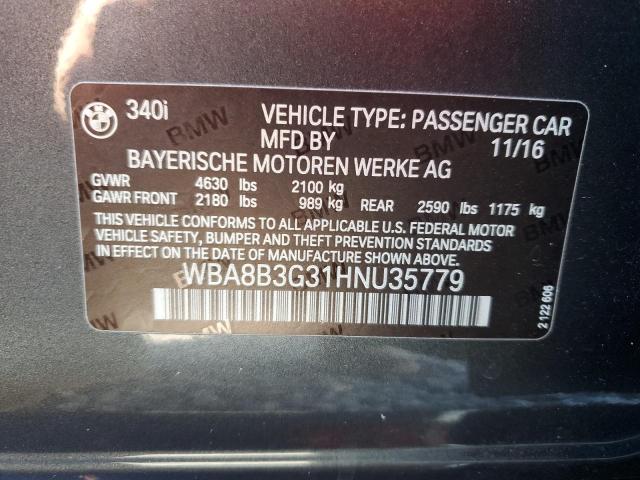 2017 BMW 340 I - WBA8B3G31HNU35779