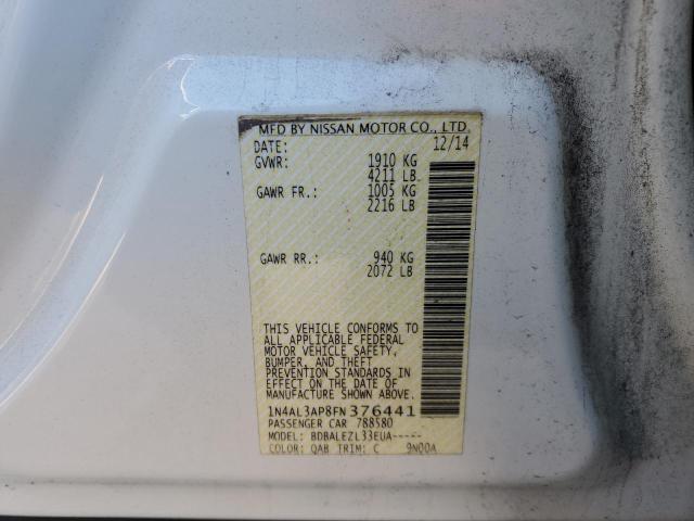 2015 NISSAN ALTIMA 2.5 - 1N4AL3AP8FN376441