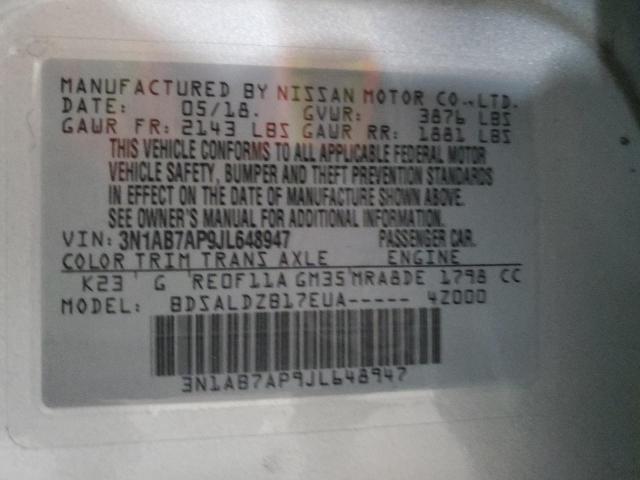 2018 NISSAN SENTRA S - 3N1AB7AP9JL648947