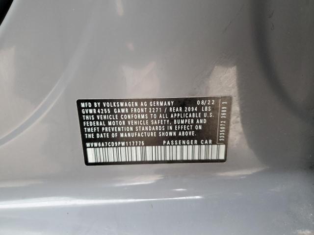 2023 VOLKSWAGEN GTI AUTOBA WVW6A7CD9PW117775