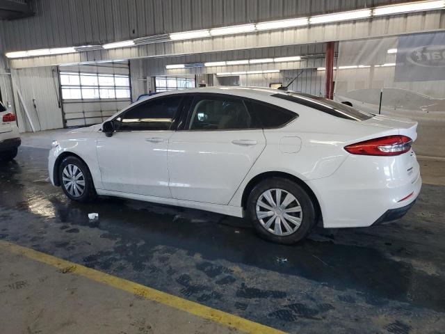 FORD FUSION S 2019 white  gas 3FA6P0G73KR126919 photo #3