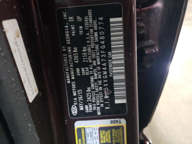 2015 KIA OPTIMA LX - 5XXGM4A73FG480774