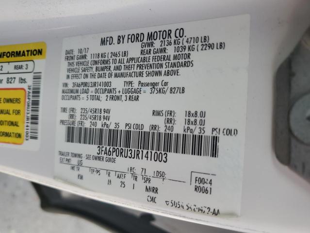 2018 FORD FUSION TIT - 3FA6P0RU3JR141003