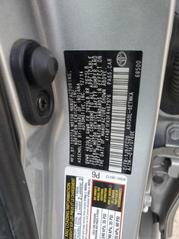 2015 TOYOTA CAMRY LE 4T4BF1FK0FR467976
