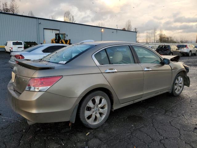 HONDA ACCORD EXL 2009 gold sedan 4d gas 1HGCP36879A004367 photo #4