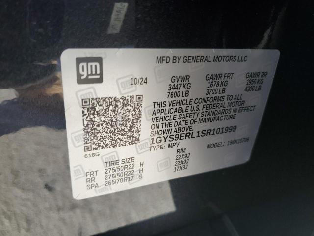 2025 CADILLAC ESCALADE S 1GYS9ERL1SR101999