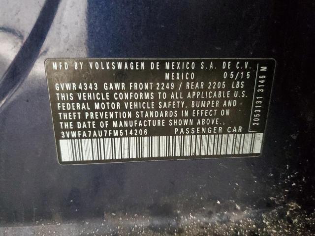2015 VOLKSWAGEN GOLF SPORT - 3VWFA7AU7FM514206