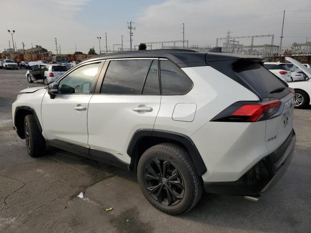 TOYOTA RAV4 XSE 2022 white  hybrid engine 4T3E6RFV0NU071830 photo #3