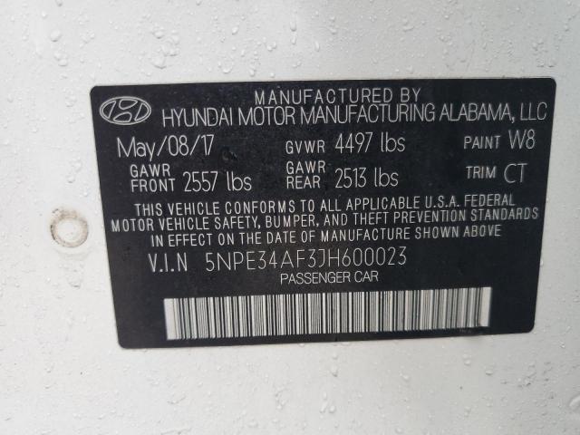 2018 HYUNDAI SONATA SPO 5NPE34AF3JH600023