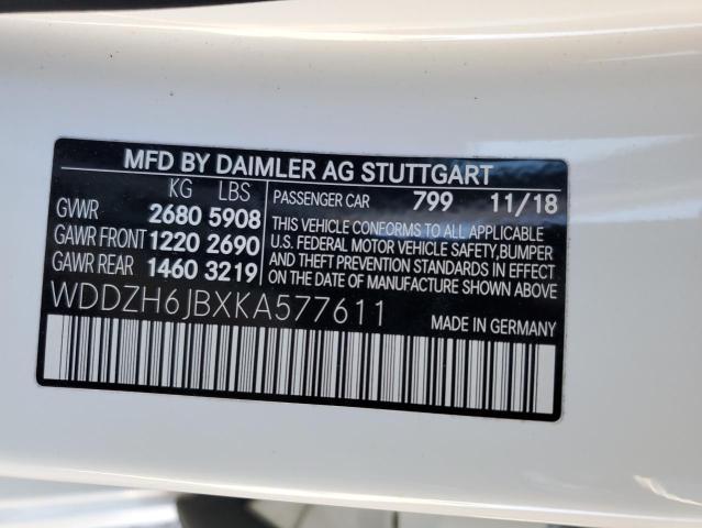 2019 MERCEDES-BENZ E 450 4MAT - WDDZH6JBXKA577611