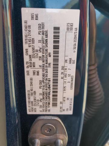 2020 FORD ESCAPE S 1FMCU0F69LUB47181