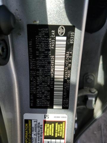 2021 TOYOTA CAMRY LE 4T1C11AK5MU549526