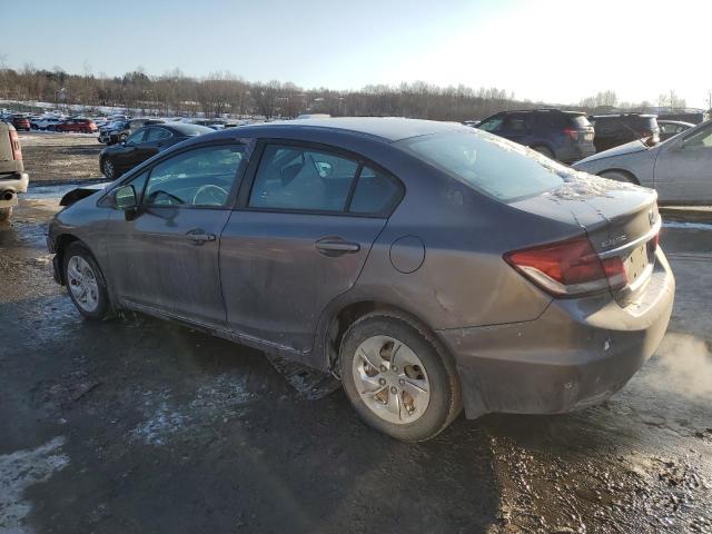 HONDA CIVIC LX 2015 gray  gas 19XFB2F53FE205816 photo #3