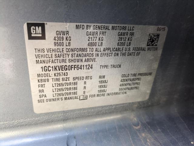 2015 CHEVROLET SILVERADO - 1GC1KVEG0FF641124