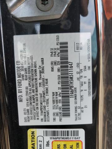 2021 FORD MUSTANG - 1FA6P8TH5M5111647