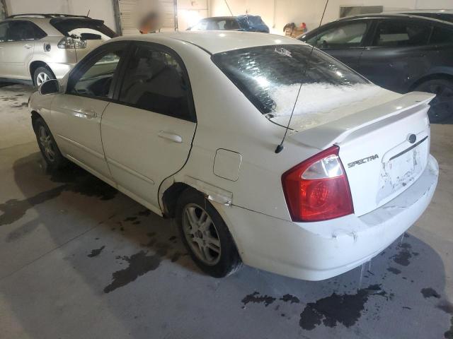 KIA SPECTRA LX 2005 white  gas KNAFE121555097873 photo #3