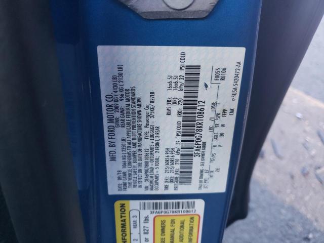 2019 FORD FUSION S - 3FA6P0G78KR108612