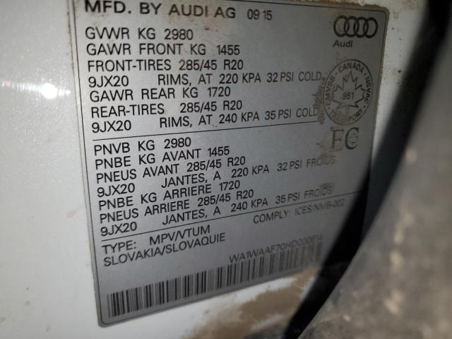 2017 AUDI Q7 TECHNIK WA1WAAF70HD000614
