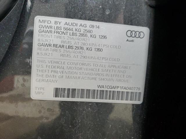 2015 AUDI SQ5 PREMIU WA1CGAFP1FA040779