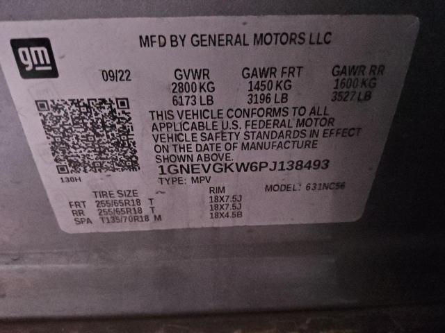 2023 CHEVROLET TRAVERSE L 1GNEVGKW6PJ138493