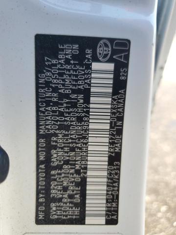 2018 TOYOTA COROLLA L - 2T1BURHE6JC968712