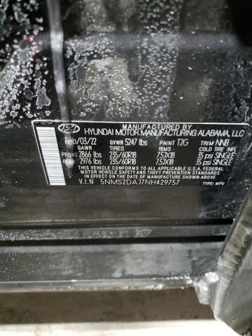 2022 HYUNDAI SANTA FE S 5NMS2DAJ7NH429757