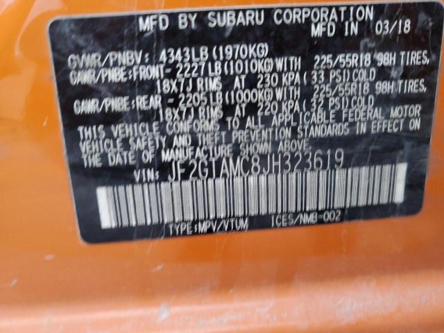 2018 SUBARU CROSSTREK JF2GTAMC8JH323619