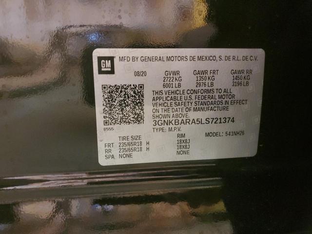 2020 CHEVROLET BLAZER L 3GNKBARA5LS721374