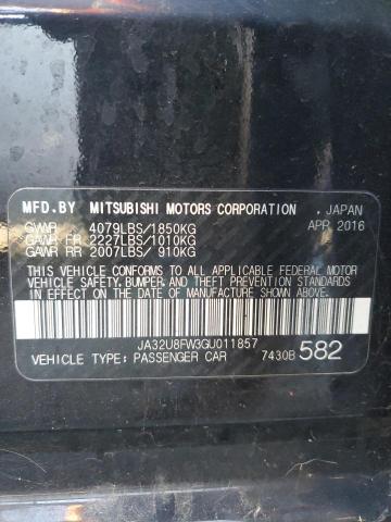 2016 MITSUBISHI LANCER GT JA32U8FW3GU011857
