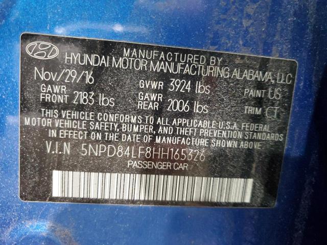 2017 HYUNDAI ELANTRA SE - 5NPD84LF8HH165326