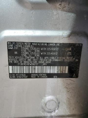 2015 TOYOTA RAV4 LE - 2T3BFREV0FW286727