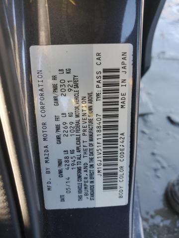 2015 MAZDA 6 TOURING - JM1GJ1V51F1188407