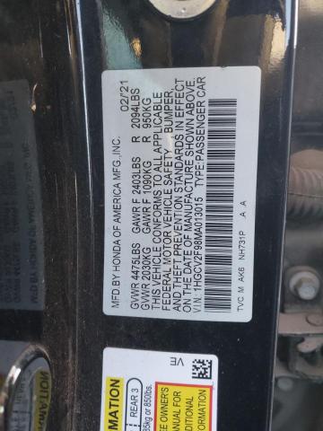 2021 HONDA ACCORD TOU - 1HGCV2F98MA013015