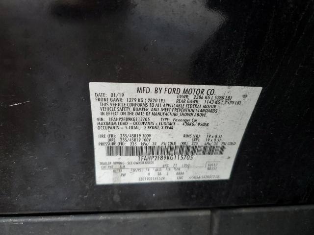 2019 FORD TAURUS LIM - 1FAHP2F89KG115705