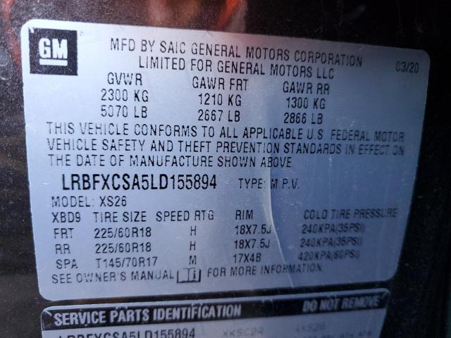 2020 BUICK ENVISION E - LRBFXCSA5LD155894