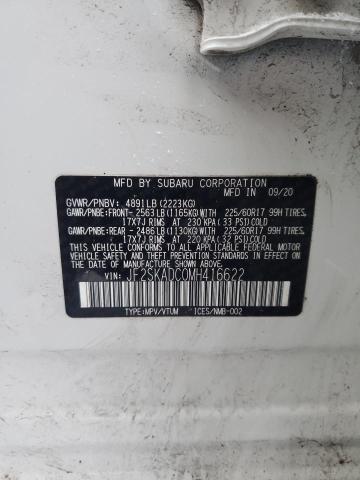 2021 SUBARU FORESTER JF2SKADC0MH416622